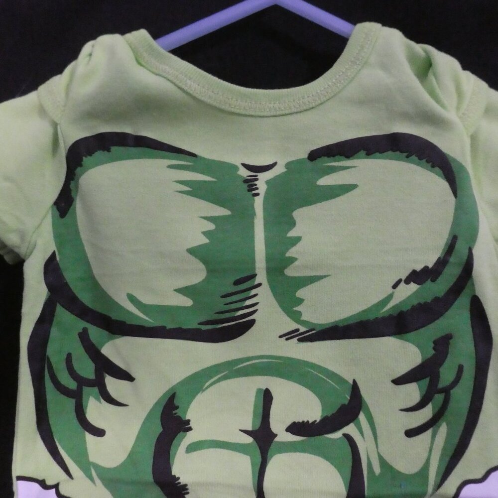 MARVEL Incredible Hulk Baby Cosplay Bodysuit - 3/6 Months - NWOT - Picture 5 of 15